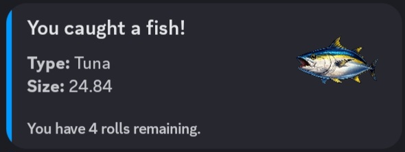 Fishing for rare catches in the Epic Quest Discord Bot